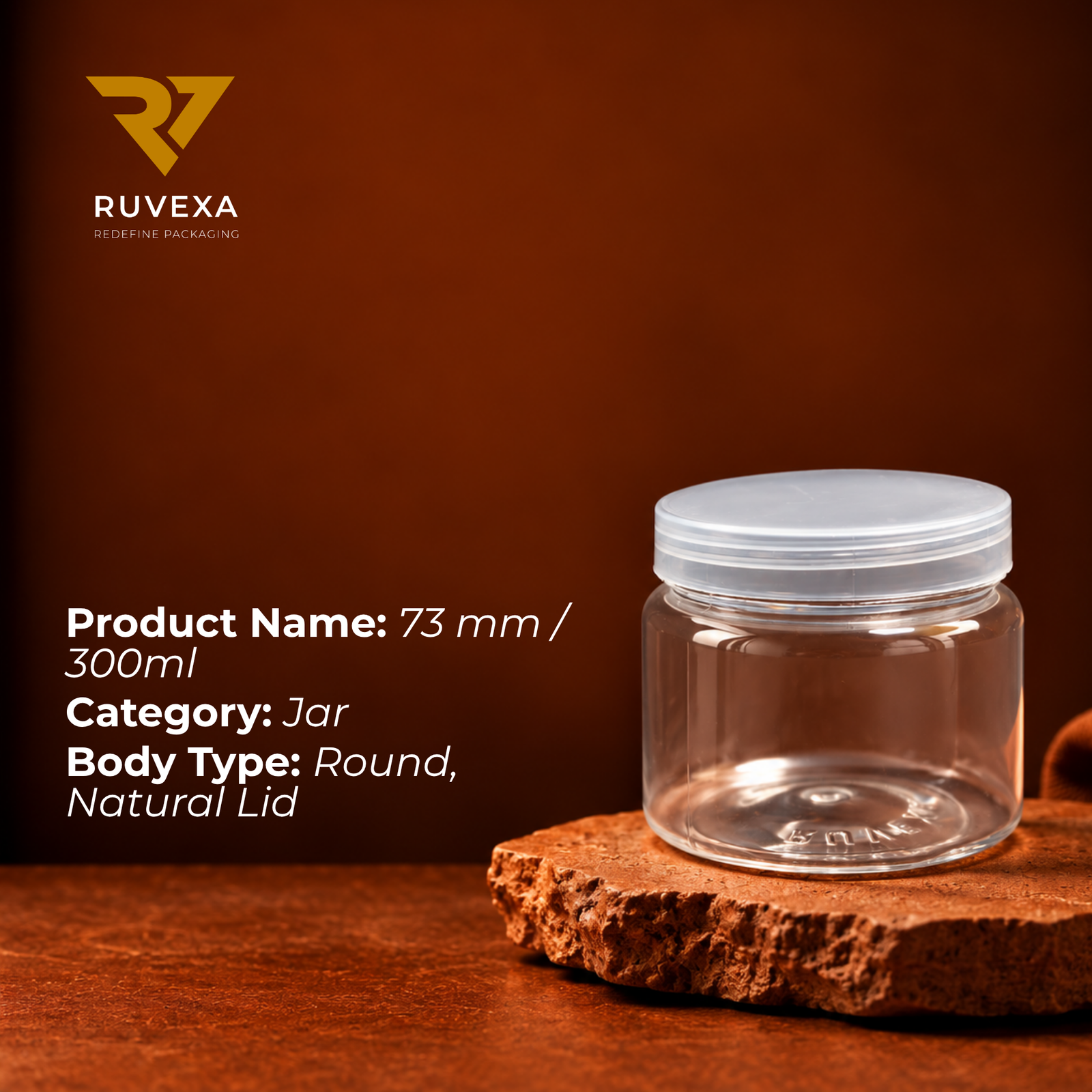 Ruvexa 300 ml Round Jar