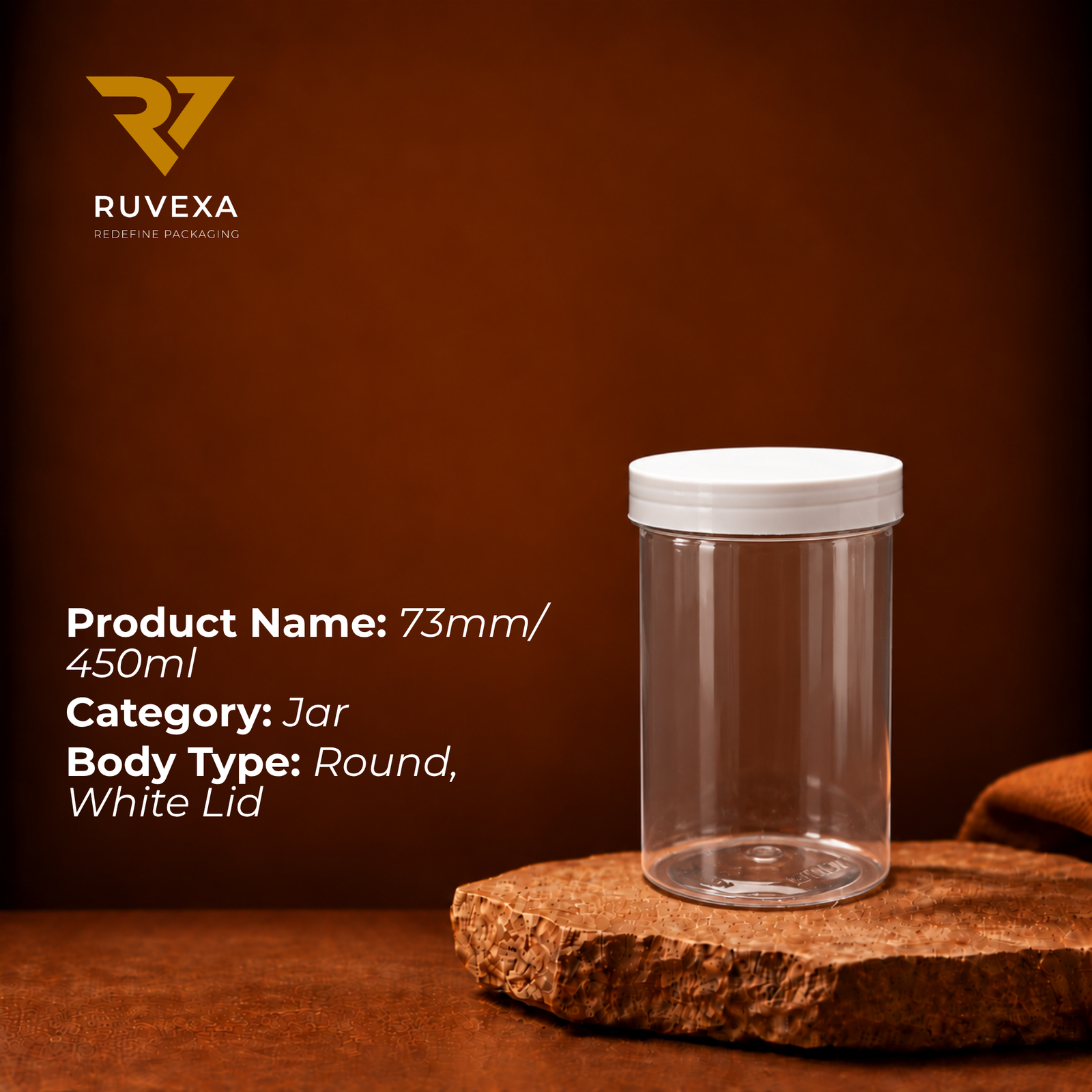 Ruvexa 450 ml Round Jar