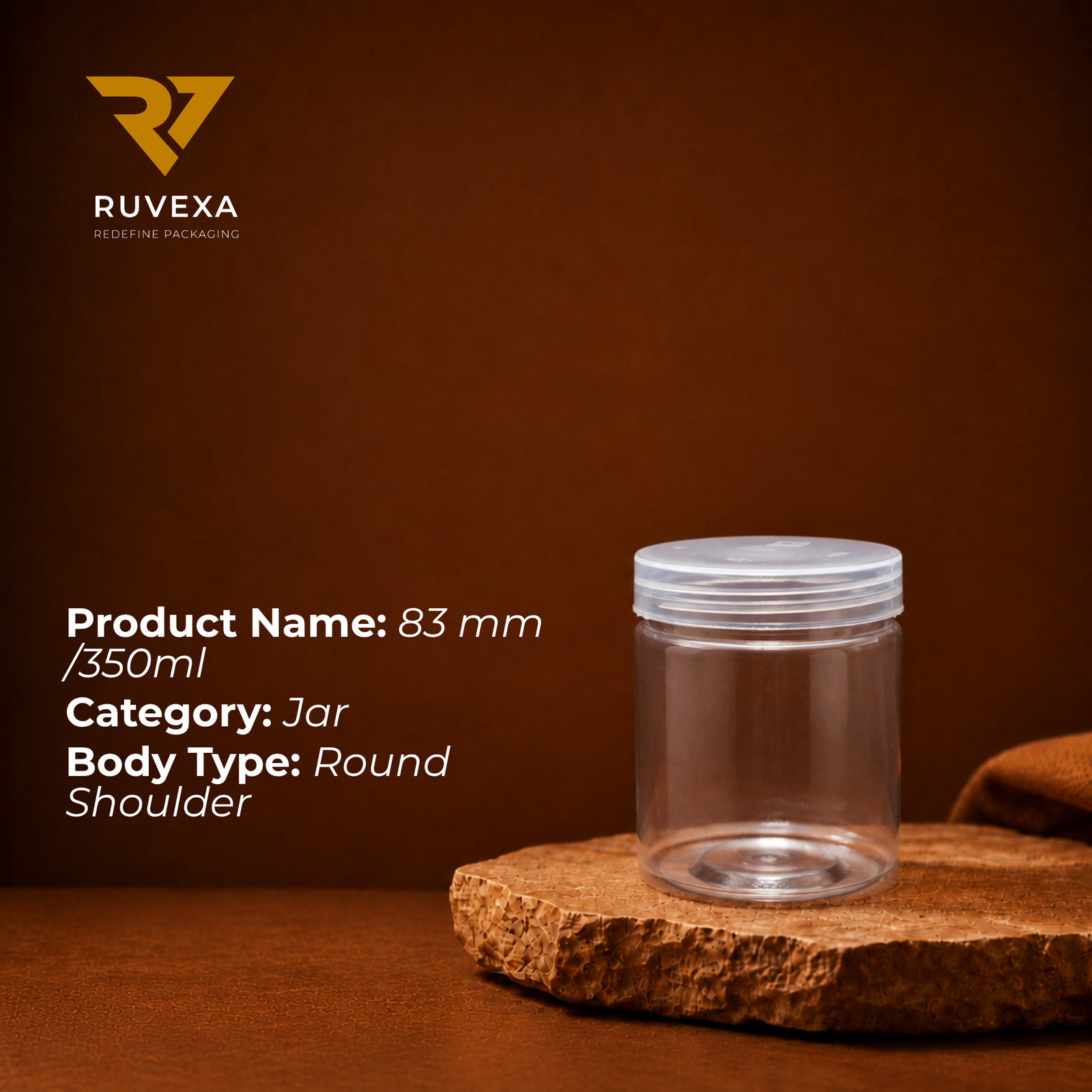 Ruvexa 350 ml Wide-Mouth Jar